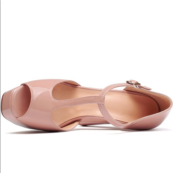 Eldof Women's Ankle Strap Platform High Heel - Picture 5 of 7